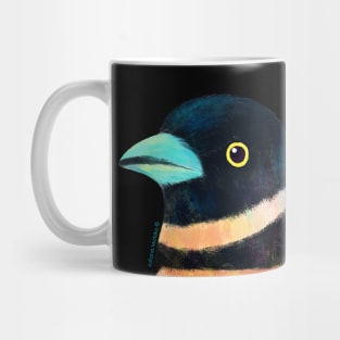 Black and yellow broadbill bird Mug